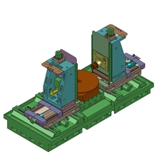 双主轴卧式加工中心HMC630S2配FANUC系统