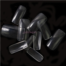 美甲用品甲片批发500片透明全贴甲片半贴甲片光疗甲水晶甲