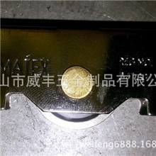 纱窗金属滑轮纱窗滑轮金属滑轮带铜轴承滑轮刻字出口纱窗滑轮