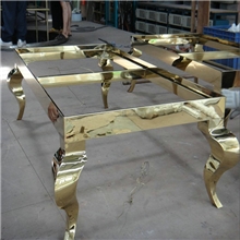 不锈钢茶几，香槟金不锈钢茶几脚定做，不锈钢玫瑰金