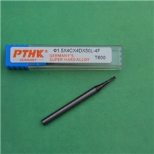 德国PTHK钨钢铣刀/60度硬质合金铣刀1.5X4CX50X4DX4F数控刀具