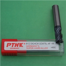 德国PTHK65度数控铣刀/圆鼻立铣刀121RX24CX75L合金刀