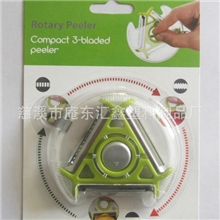 【欧克家居】三用旋转圆形削皮器多功能蔬菜刨吸卡装