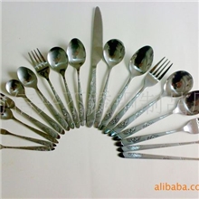 不锈钢喷砂富贵花餐具系列不锈钢餐具揭阳不锈钢餐具不锈钢