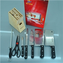 [工厂直销]厨房刀具八件套礼品套刀不锈钢刀具促销礼品菜刀