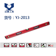 YJ-2013铝合金水平尺水平测量工具水平仪/可带磁性铝白/红/黄/蓝