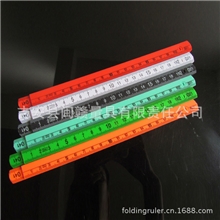 颜色可订制高档2米10折ABS公英制塑料折尺
