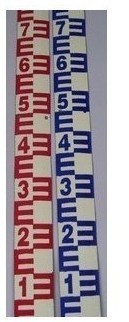 红蓝搪瓷水尺厂家直销1米水位尺/水利水尺/宽面水位尺/工程水尺