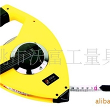 高档皮卷尺纤维卷尺30米50米三倍速