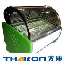 冰淇淋展示柜保鲜弧形保温厂家直销麦可酷品牌全国联保