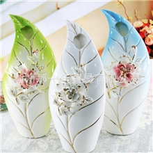 潮州陶瓷工艺品骨瓷花瓶厂家批发高档创意礼品精美家居摆件