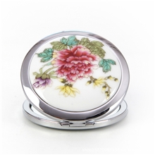 暮念瓷陶瓷化妆镜国色天香陶瓷镜子批发