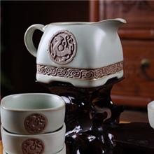 景德镇圣大陶瓷茶具汝窑茶具精品茶具高档功夫茶具陶瓷