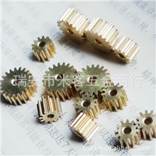 供应0.5m12齿圆柱直齿小模数铜齿轮齿条齿轮加工标准齿轮