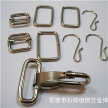 佰信厂家热销供应箱包五金冲压件D扣，口字扣，日字扣，钩扣等