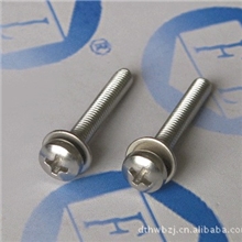 长期供应不锈钢盘头十字机螺钉+平垫圈组合件各类铆钉销