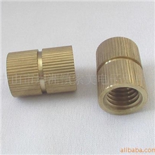 供应螺母铜螺母注塑螺母直纹铜母网花螺母CNC精密机加工