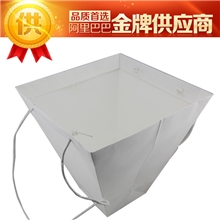 订制玻璃花瓶手提袋子广口上大下小纸袋子礼品包装纸袋