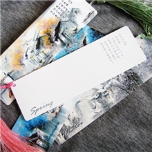 纸质定制书签水墨江南中国风春夏秋冬创意卡纸书签