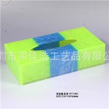 供应高档星级酒店客房用品亚克力纸巾盒抽取式纸巾盒