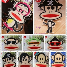 经典大嘴猴布贴外贸补丁贴绣花贴背胶烫贴耍帅补衣贴工厂批发