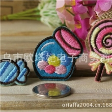 糖果甜美组合布贴个性装饰贴衣服贴绣花补丁贴可烫贴工厂直销