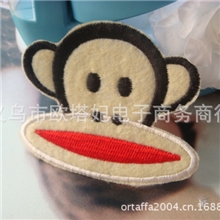 大嘴猴补衣贴衣服贴修补丁贴背胶熨烫贴电脑刺绣贴布批发