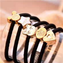 金珠发绳2013新款韩式百搭头绳电镀珠米奇苹果桃心发饰头饰皮筋