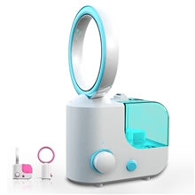 冬季办公室暖气房家用空气迷你加湿器心语无叶风扇冷雾创意礼品