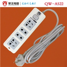 【厂家直销】正品拳王多功能电源插座QW-A5221.8米插板插排