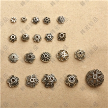 DIY饰品藏银苗银仿泰银花托花片隔片隔珠佛珠佛牌链必备