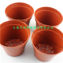 园艺用品花盆塑料花盆红色迷你花盆加厚型