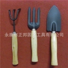 供应木柄园林工具ZB-3017，园林铲叉耙套装