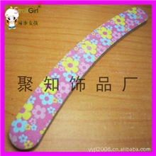 美甲工具弯形指甲锉不掉砂美甲挫印花打磨锉EVA印花指甲锉