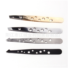 阳江眉夹厂家高品质镀金眉夹个性不锈钢镊子修眉工具系列