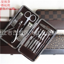 供应不锈钢美甲套装12件套/修甲套装/迷你美容套/护甲套装