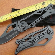 供应SR机械折刀,小号黑版,礼品刀具厂家直批折刀户外野外刀具