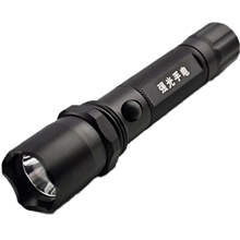 批发3W强光手电筒迷你充电手电筒LED小手电筒带指南针手电筒