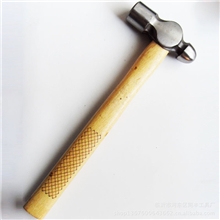 【厂家直销】供应木柄圆头锤45#碳结钢多种规格批发量大更优惠