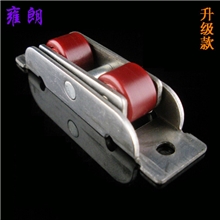 塑钢窗户滑轮推拉塑钢门窗轮子平移窗滚轮不锈钢尼龙轮双平轮