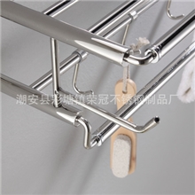 【荣冠】不锈钢，太空铝高端浴巾架，单双杆，托盘挂件活动架A30
