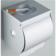 1049纸巾盒带烟灰缸太空铝挂件厕纸盒