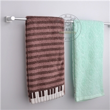 汉龙洁具厂直供浴室挂件小方脚太空铝单杆毛巾架太空铝毛巾架