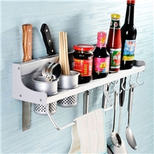 8806&mdash;60cm双杯铝边刀架太空铝置物架、壁挂架刀架厂家批发零售