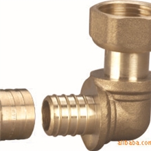 供应五金圆牙两件套弯头(黄铜管件）