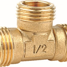 厂家大量生产黄铜管件外螺纹同径三通由玉环搬至江西吉安