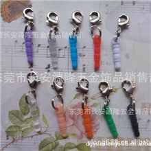 iPhone防尘塞12mm龙虾扣防尘塞、手机绳防尘塞10颜色