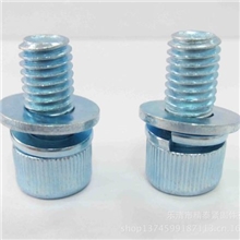紧固件、连接件&mdash;非标订制滚花内六角圆柱头螺钉组合件M8X16蓝白