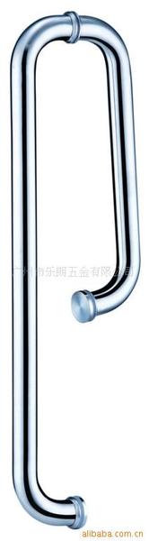 供应豪华玻璃门大拉手304材质亮光/拉丝高级玻璃门用吊轮吊轨