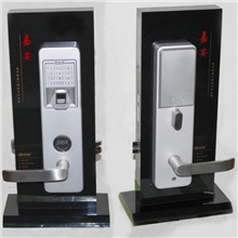 嘉安新款防盗门天地杆指纹密码锁不锈钢家用防盗门锁电子门锁厂